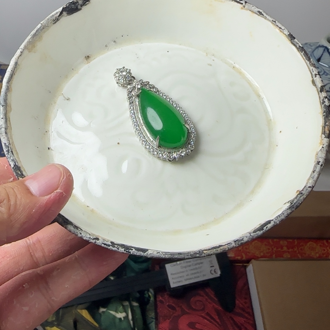 粉彩和合二仙苹果尊