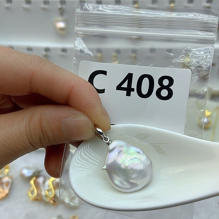 淡水珍珠颈饰银S925镶嵌