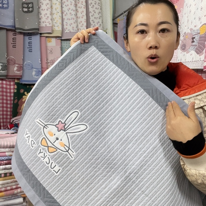 棉特价灰色竖条兔