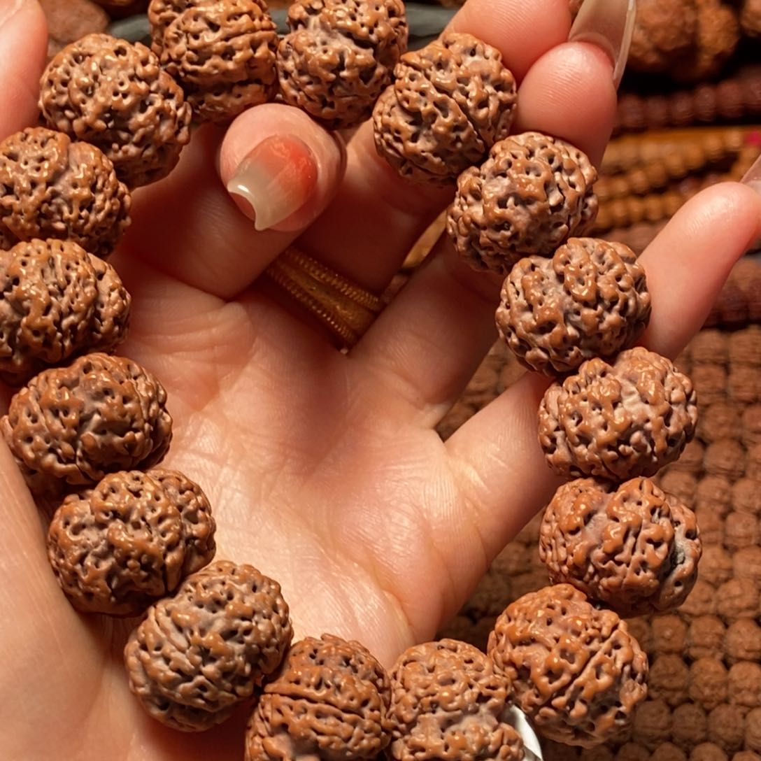 金刚菩提手串五瓣19磨盘梅花086