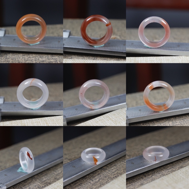 冰飘花荔枝冻一点红鸿运当头南红玛瑙跑环跑圈高冰配饰diy