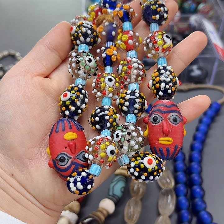 琉璃颈饰琉璃琉璃