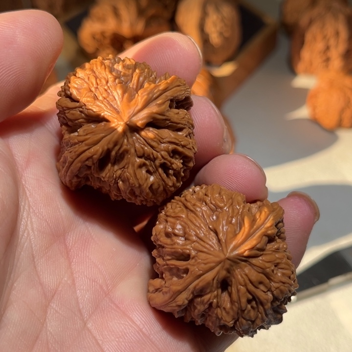 把件文玩核桃37.8蚂蚁拉丝南疆石