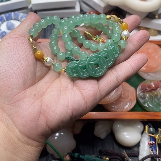 石英质玉（非洲翠）合金时尚大方气质优雅