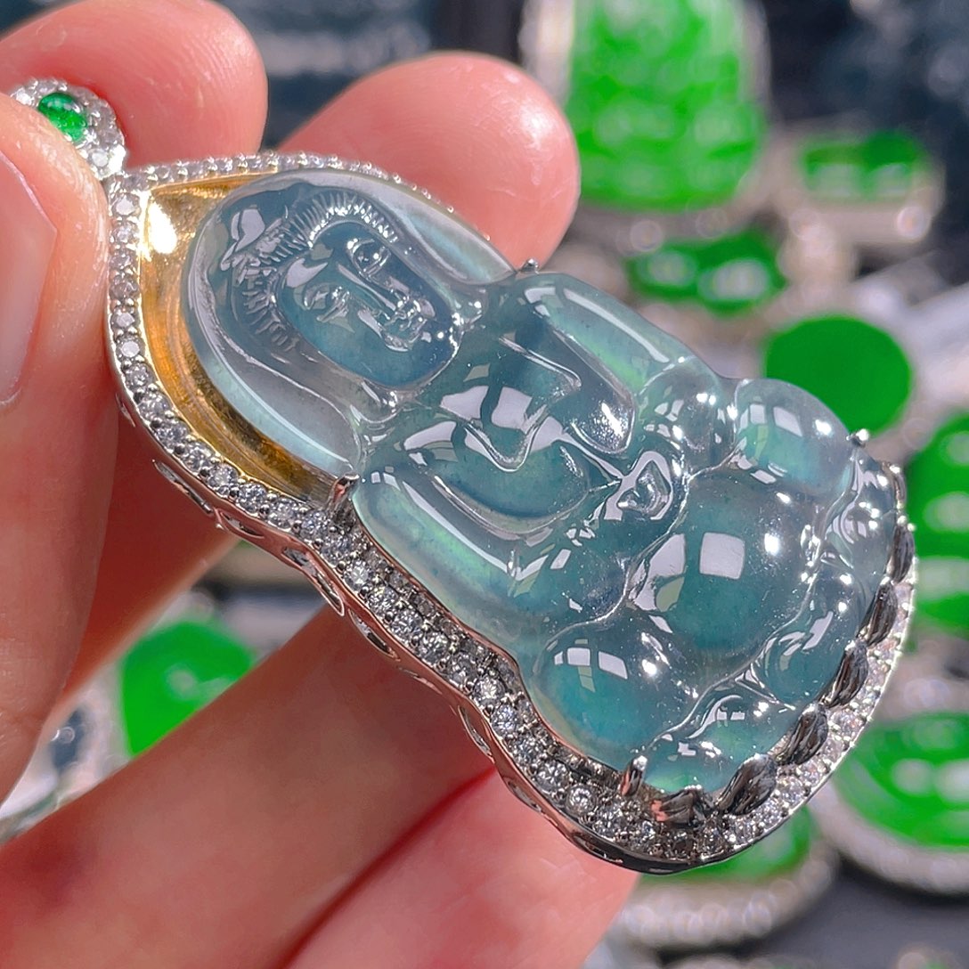 翡翠未镶嵌吊坠(不含链)