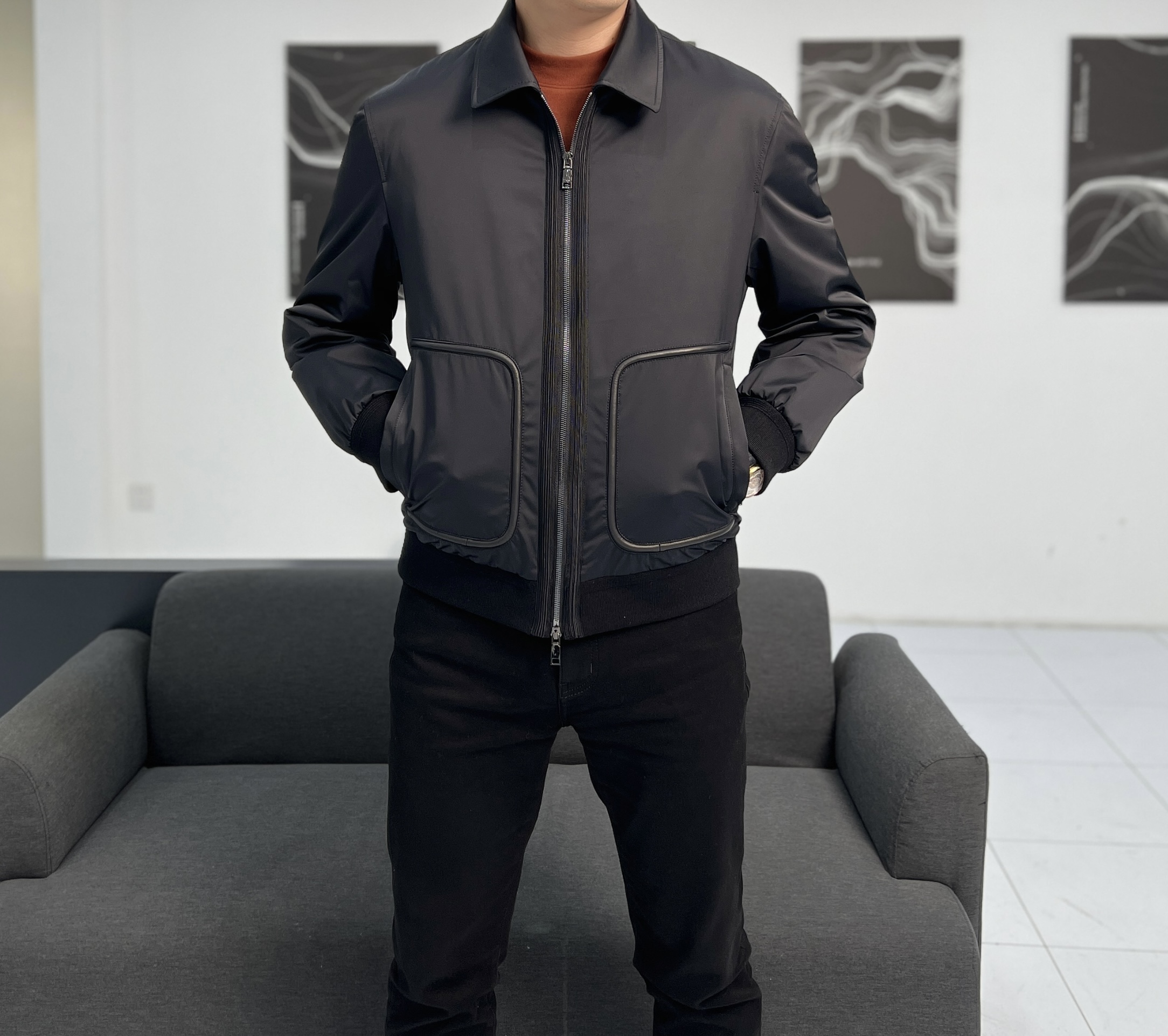 【大叔推荐 】设计师款 简约轻奢风 白鹅绒羽绒服 百搭轻薄型627858