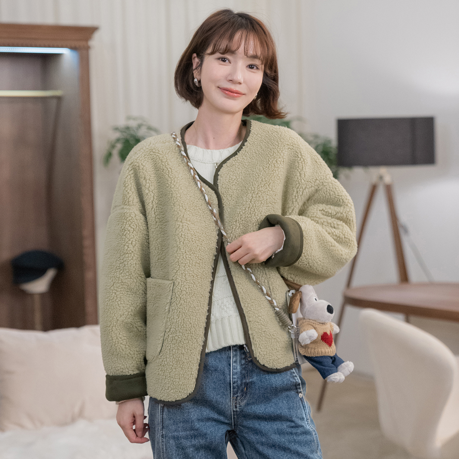 「新品」【双面咩咩】两面穿短外套FS310W107