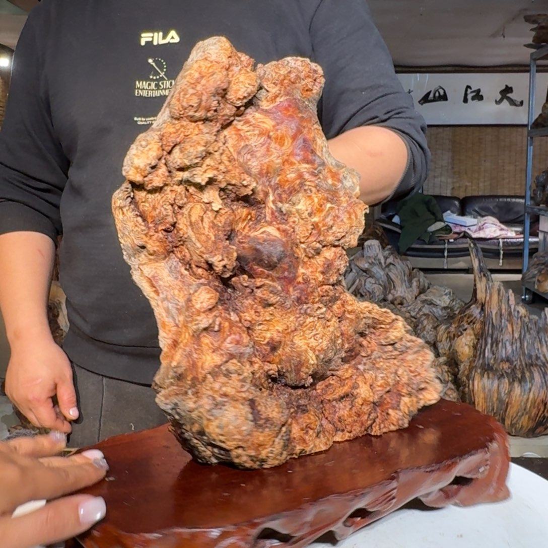 R***光琥珀木北沉香琥珀木摆件定向链接4