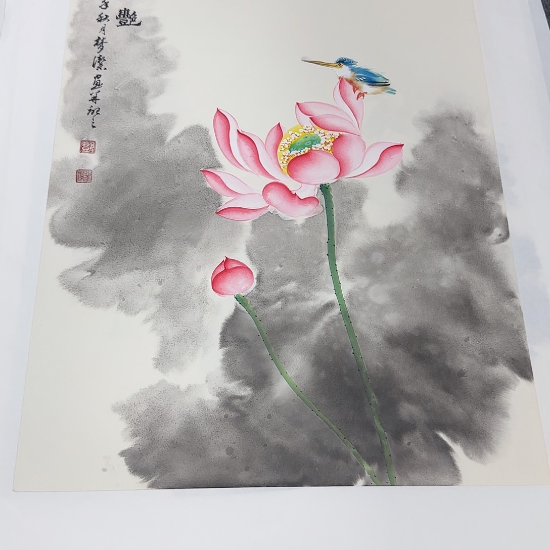 国画纯手绘山水花鸟