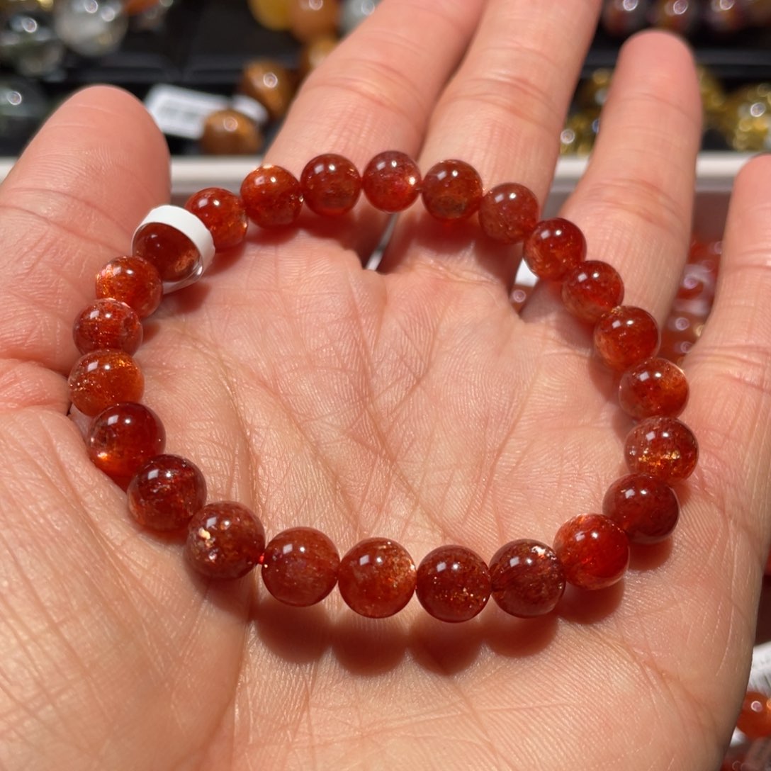 日光石手链未镶嵌Y****7金太阳手链7.5mm左右