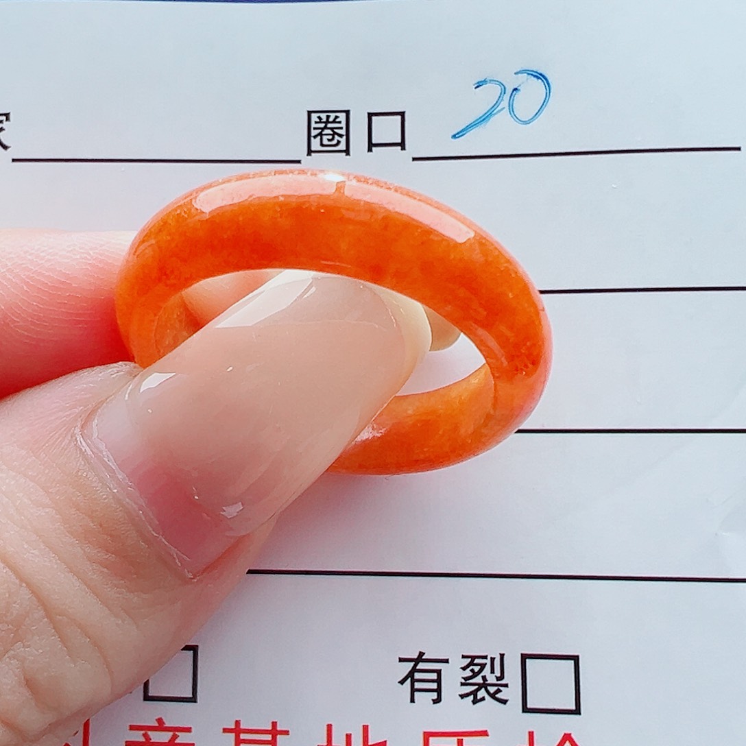 未镶嵌戒指翡翠圆*美戒圈