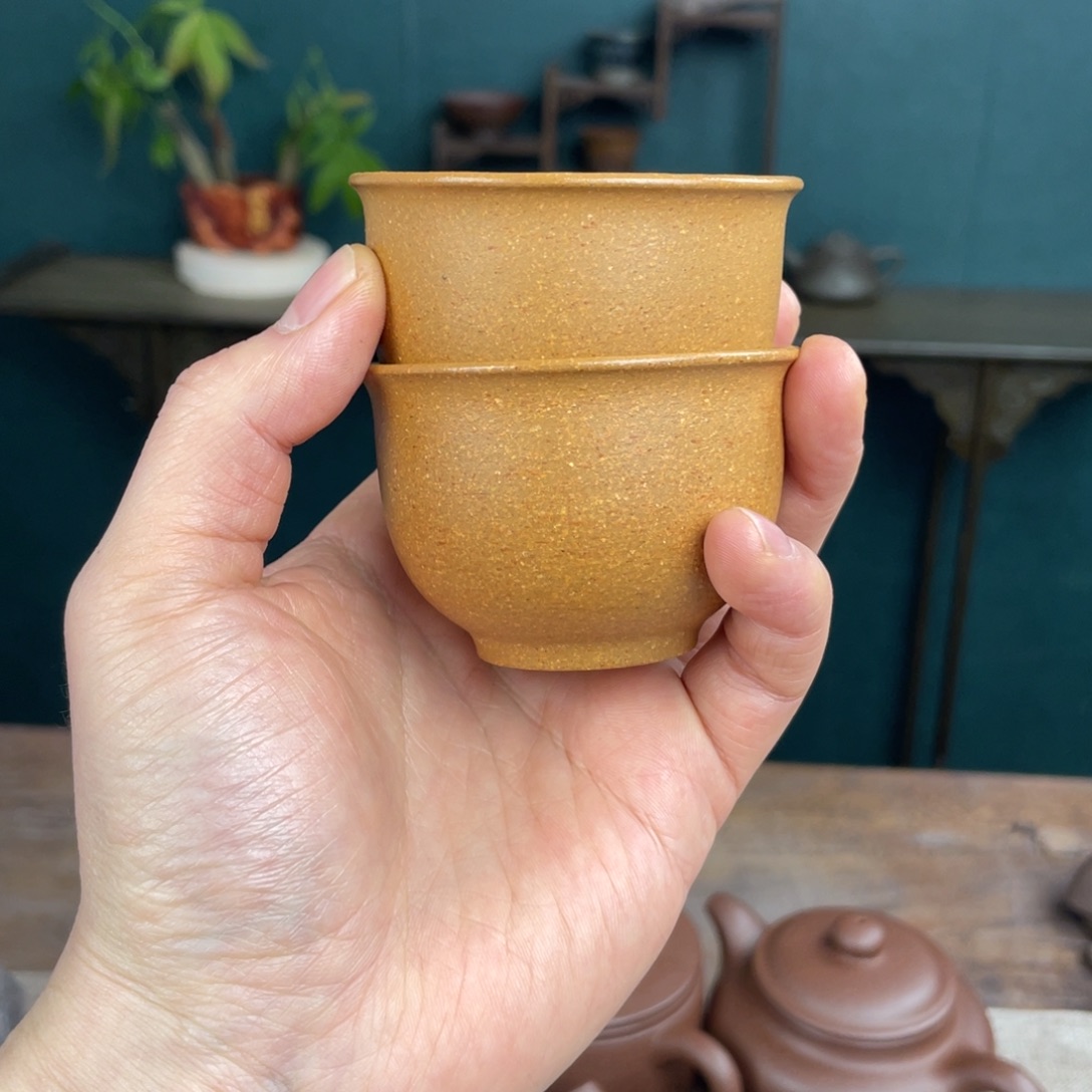 金***院茶杯段泥宜兴紫砂工艺