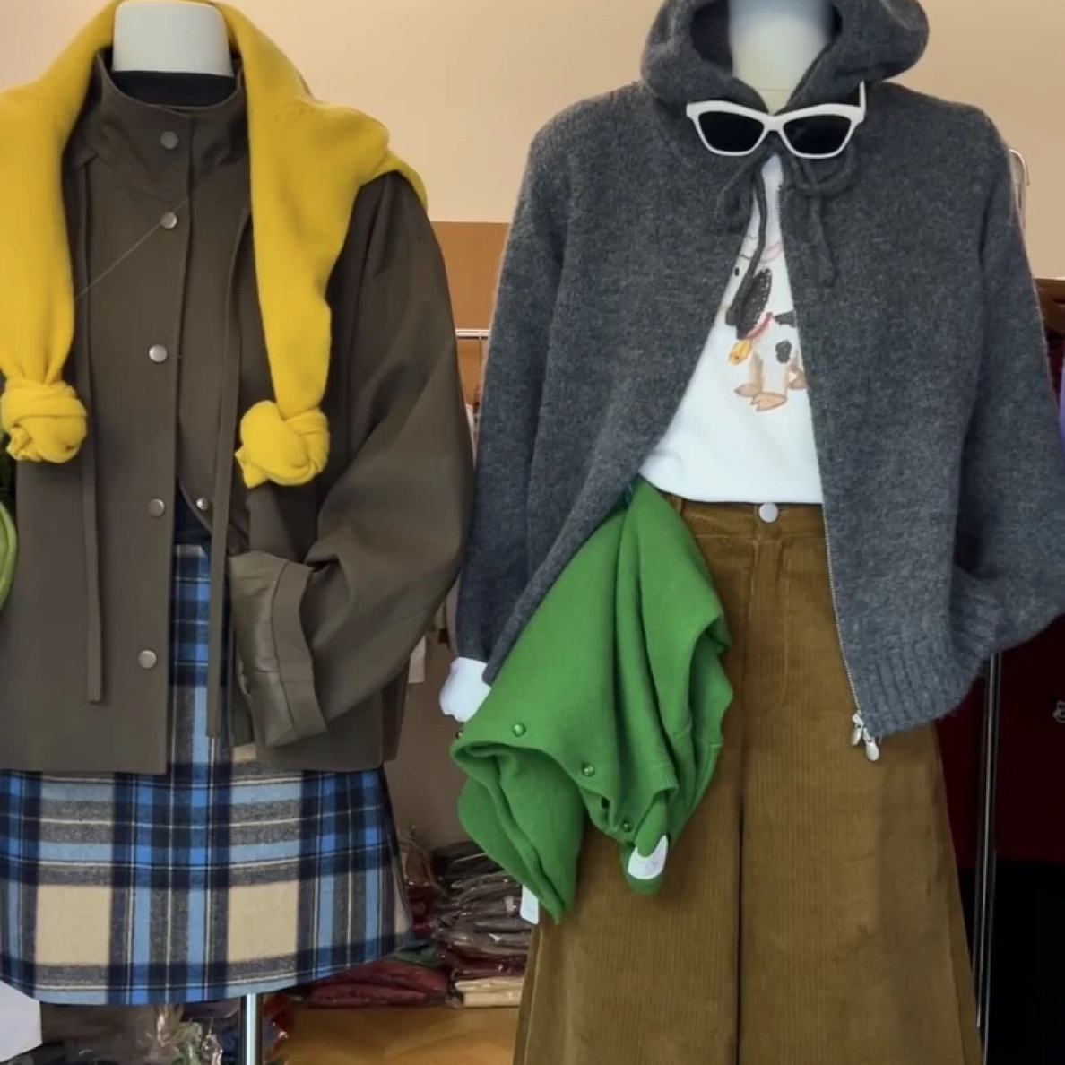 【XIAO Q】 扣号链接连衣裙上衣外套99-199