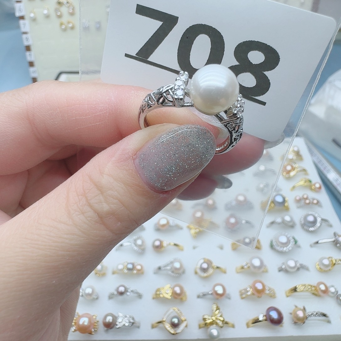 淡水珍珠珠宝奇石合金708