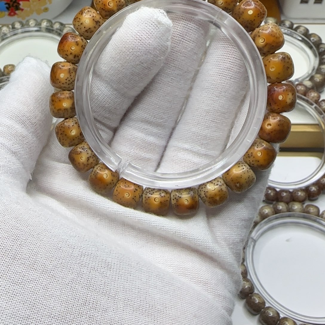 星月菩提手串火烧云10×9一朵果a2