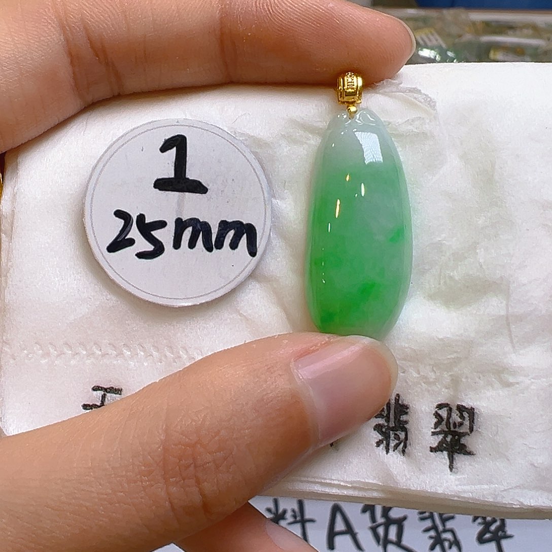 翡翠颈饰18K金镶嵌我