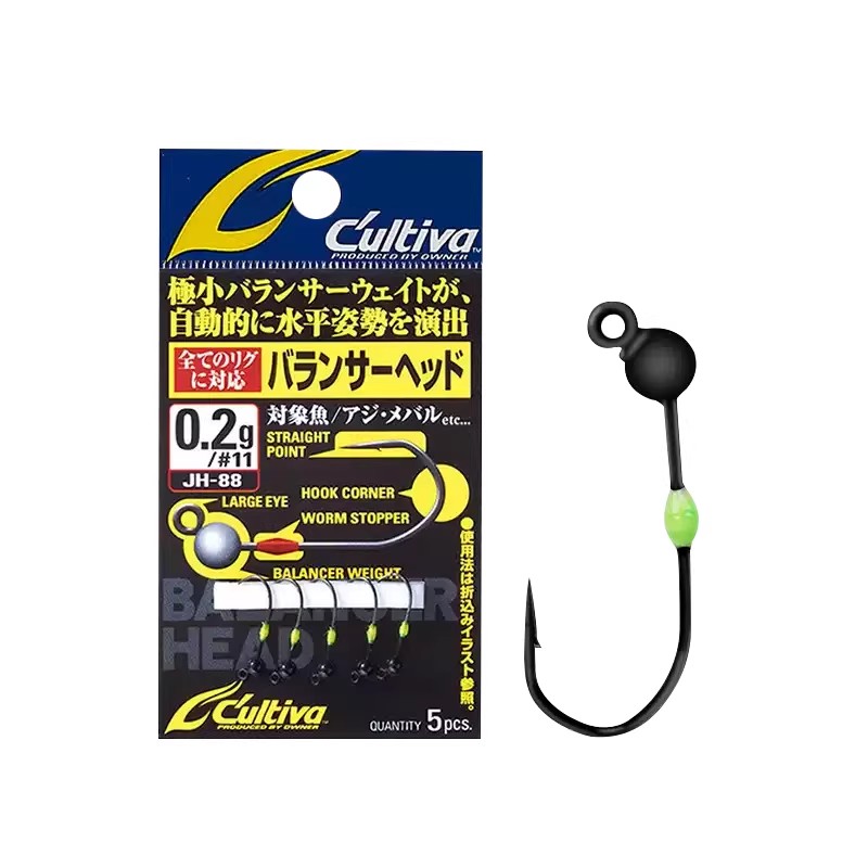 OWNER欧纳JH-88微物铅头钩路亚轻量根钓软虫软饵鲈鱼鳜鱼钩