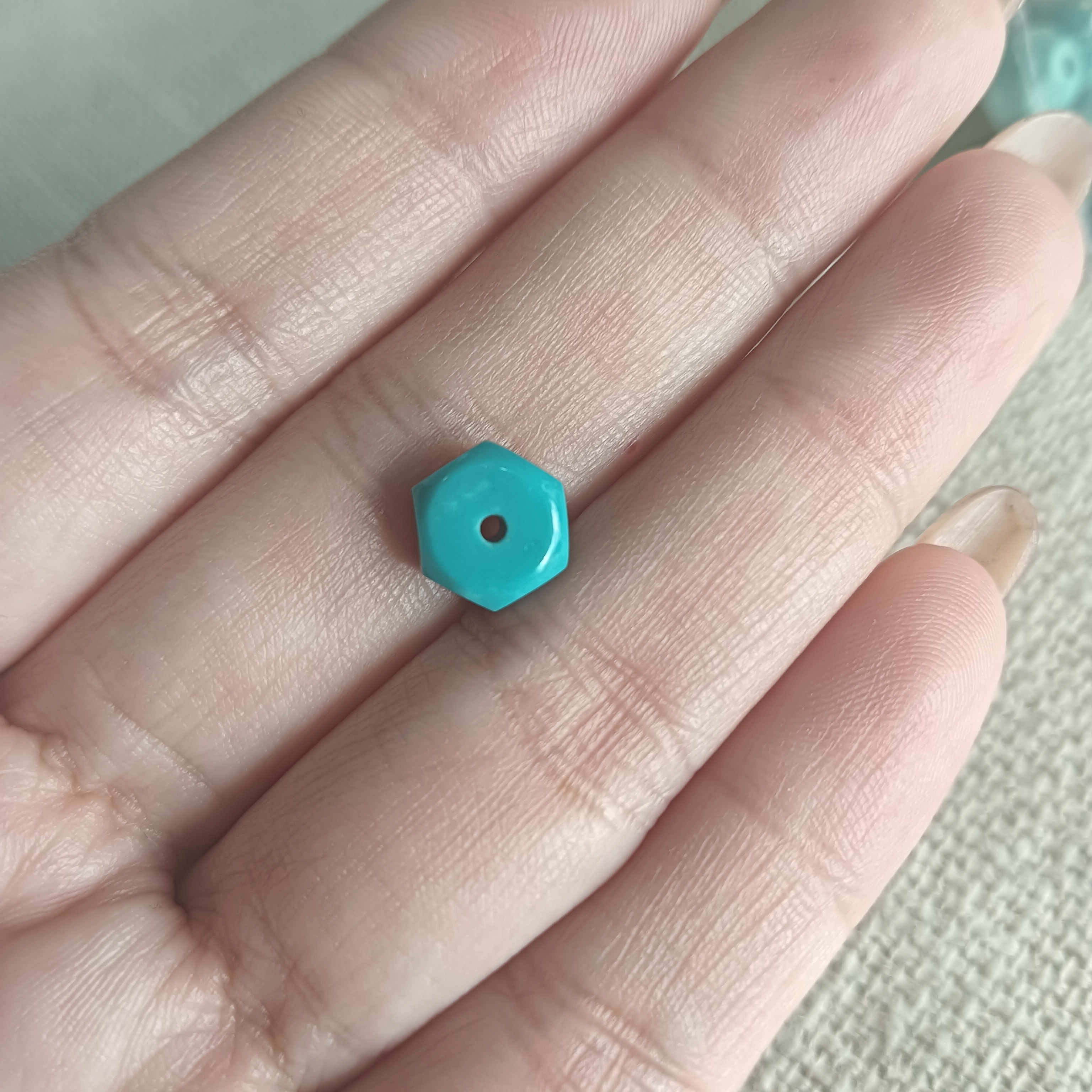 天然原矿绿松石配珠