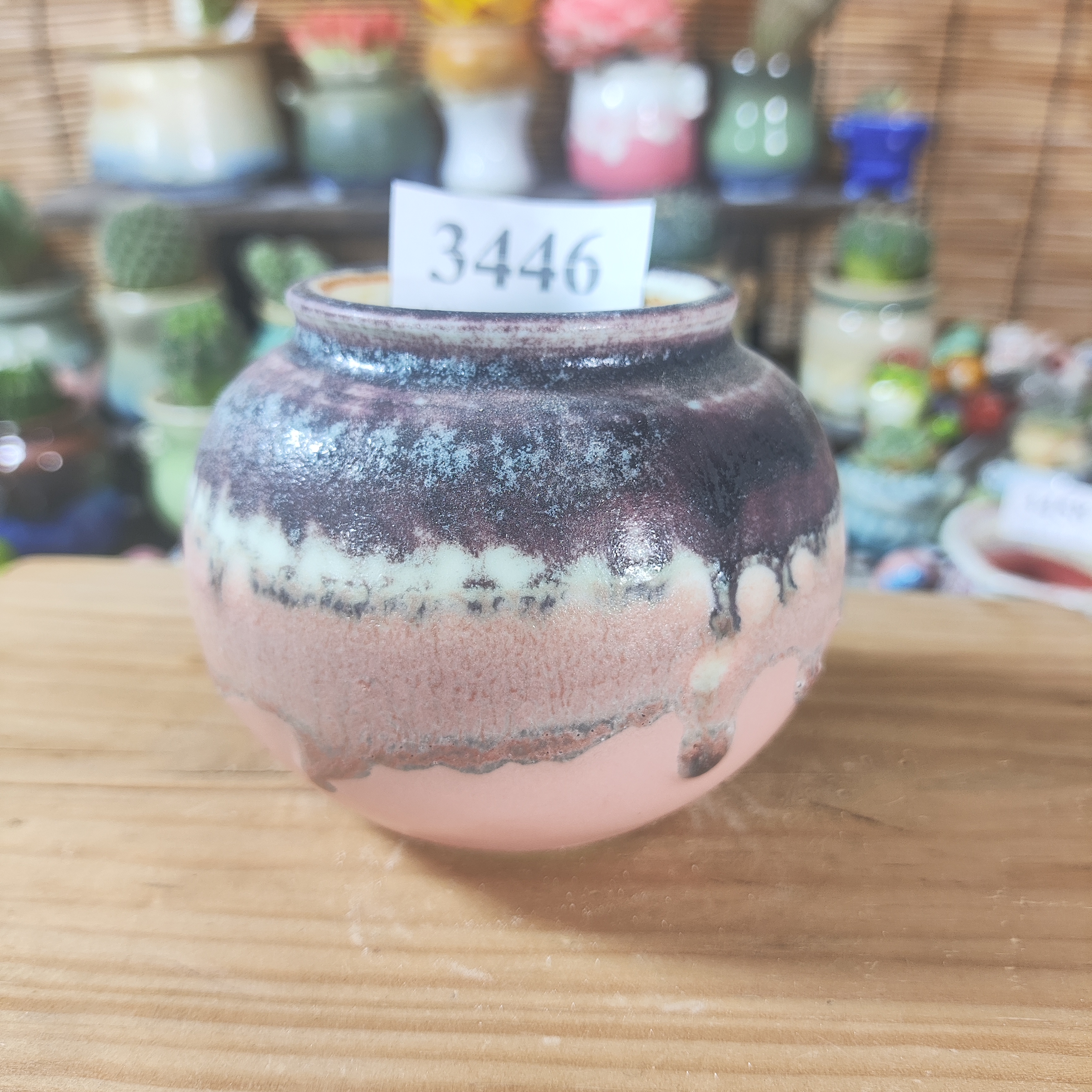 口5高6.5，3446手工创意多肉花盆摆件迷你多景德镇纯手工制做