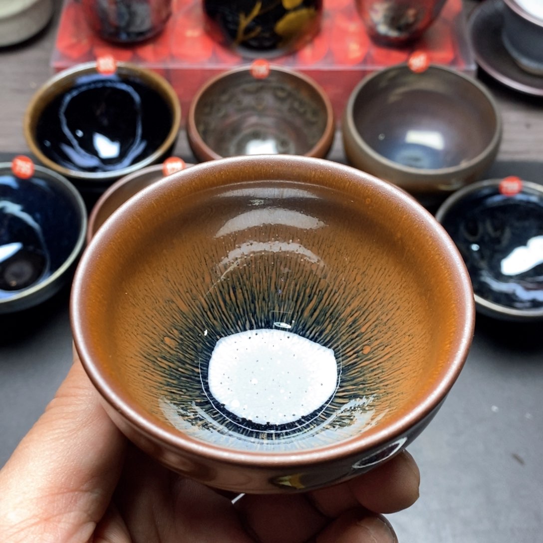 摆件建窑建盏主人杯茶壶茶具