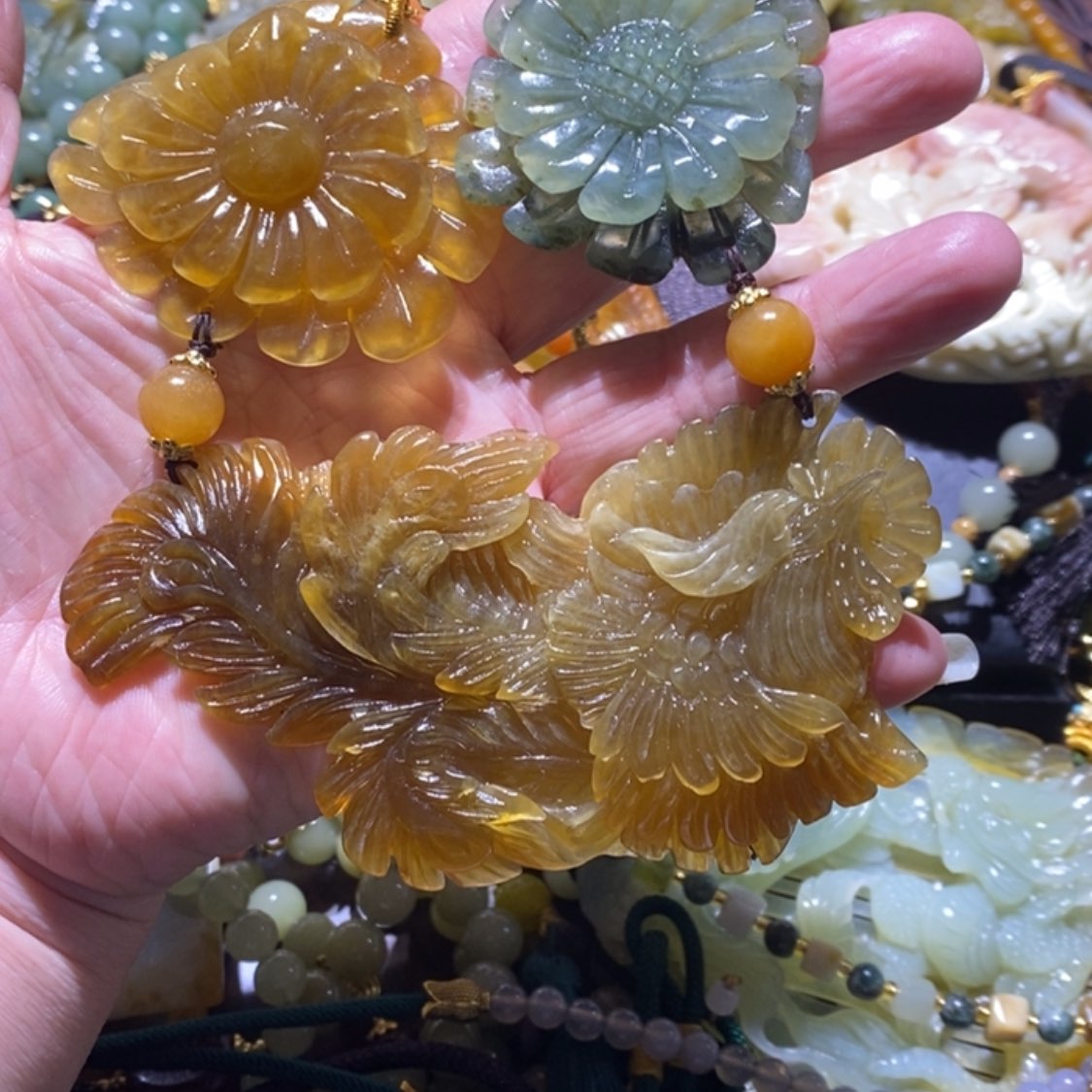 【闪购商品】岫玉毛衣链未镶嵌