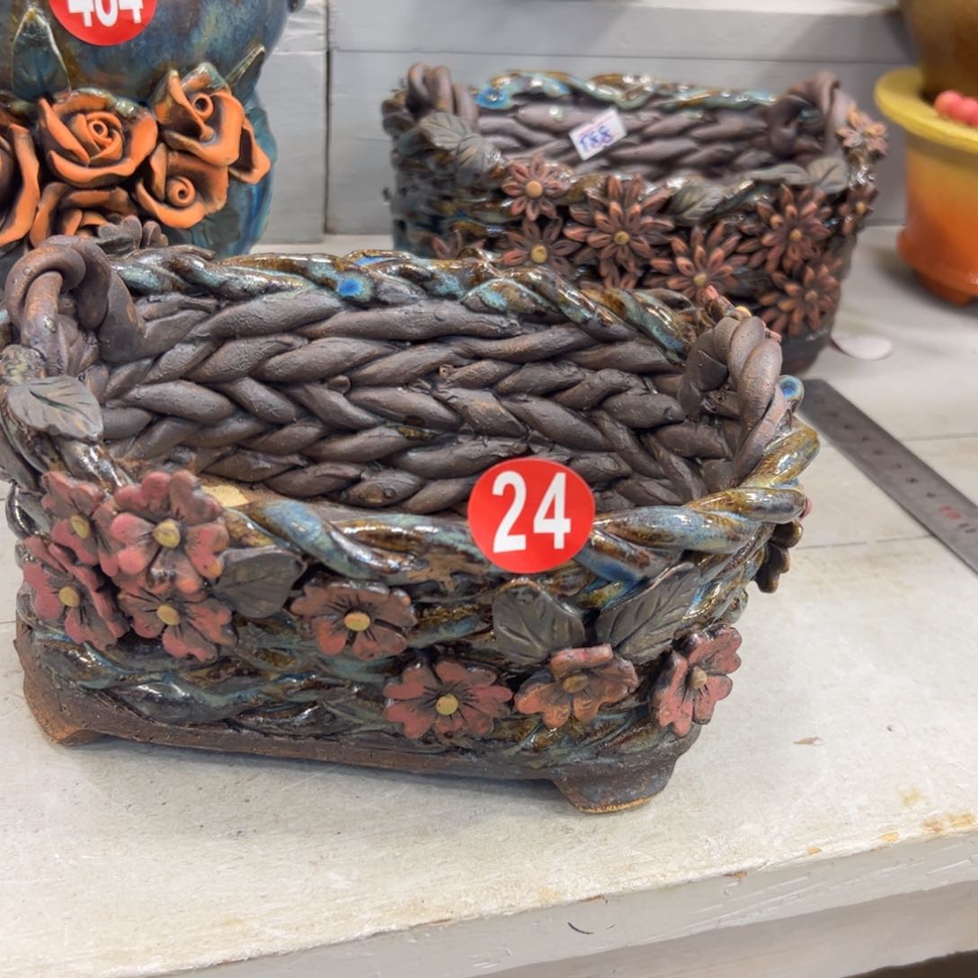 陶瓷微瑕24 号陶然花盆