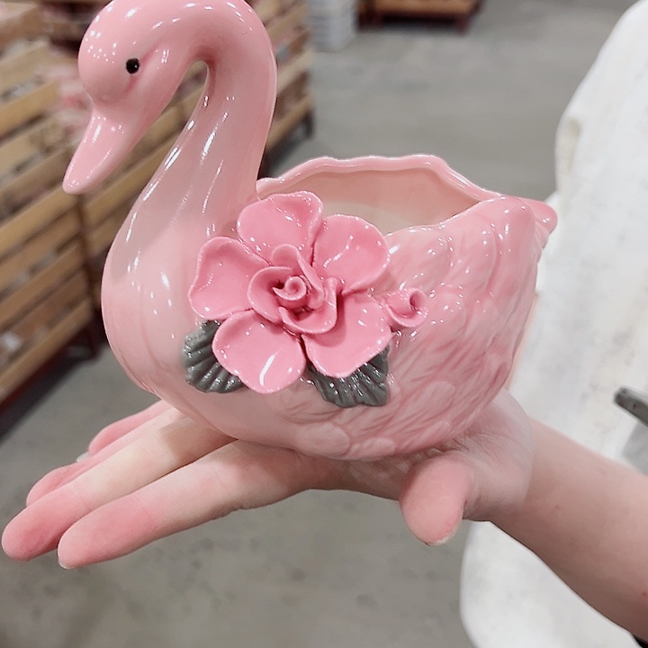 有孔.凑满10元发货多肉陶瓷花盆！