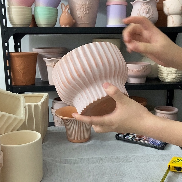 16×10雾化矮盆条纹款1个