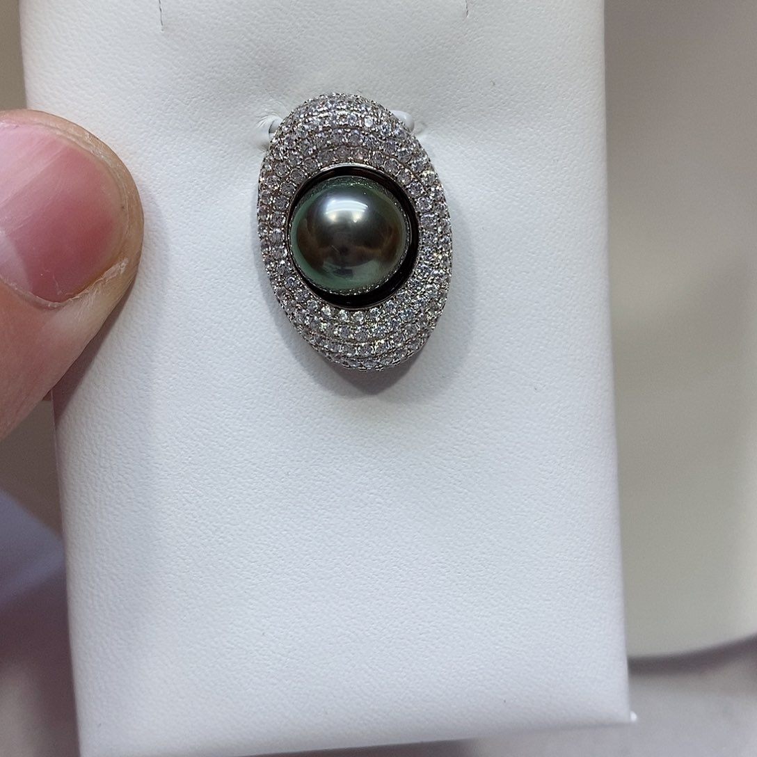 海水珍珠颈饰银S925镶嵌