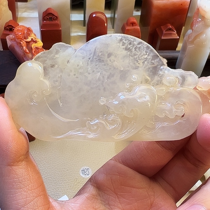 墨***1寿山石印石海上生明月