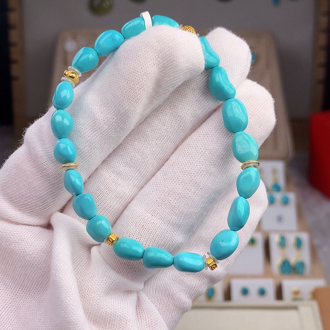 绿松石耳饰未镶嵌