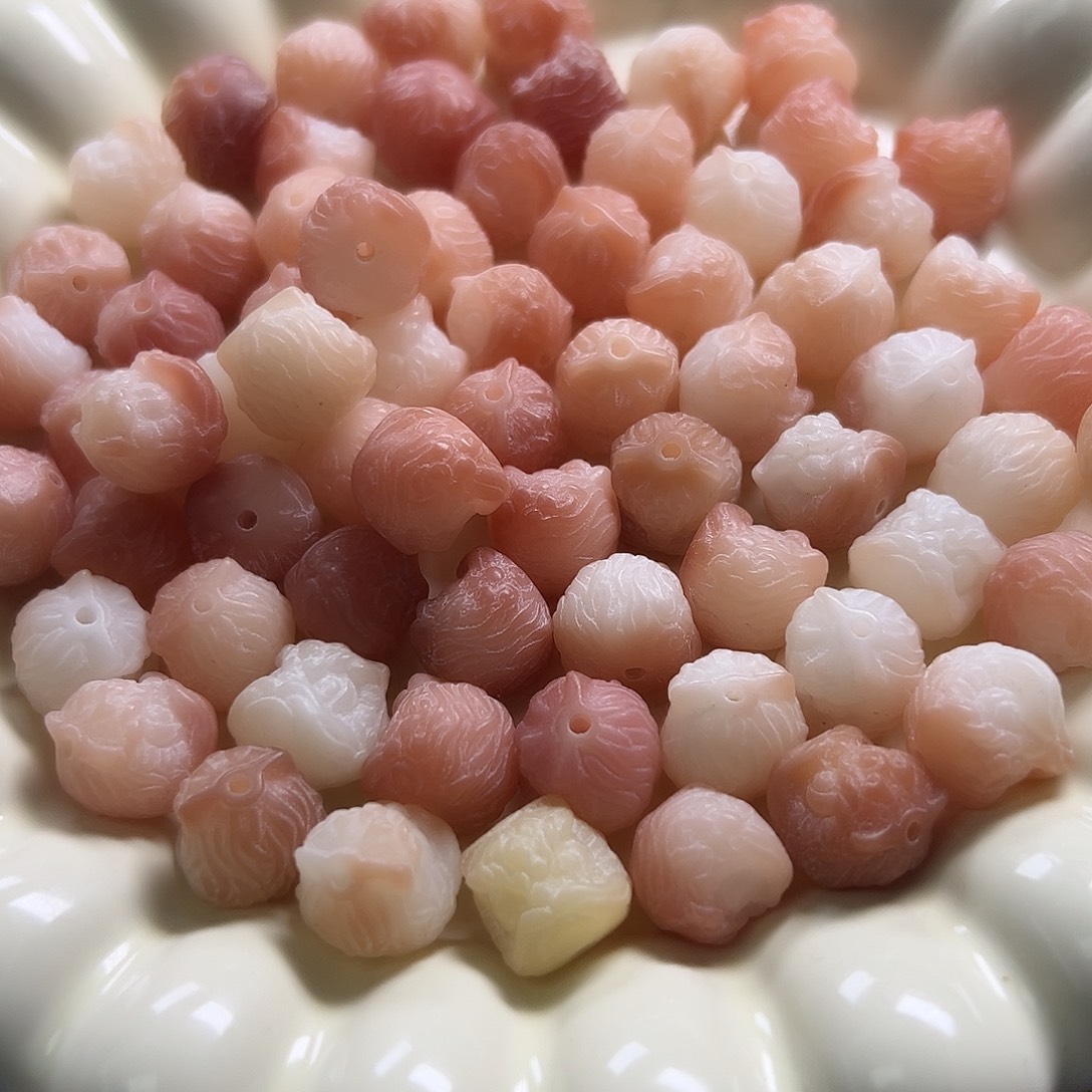 菩提根12mm紫罗兰醒狮22颗雕刻件