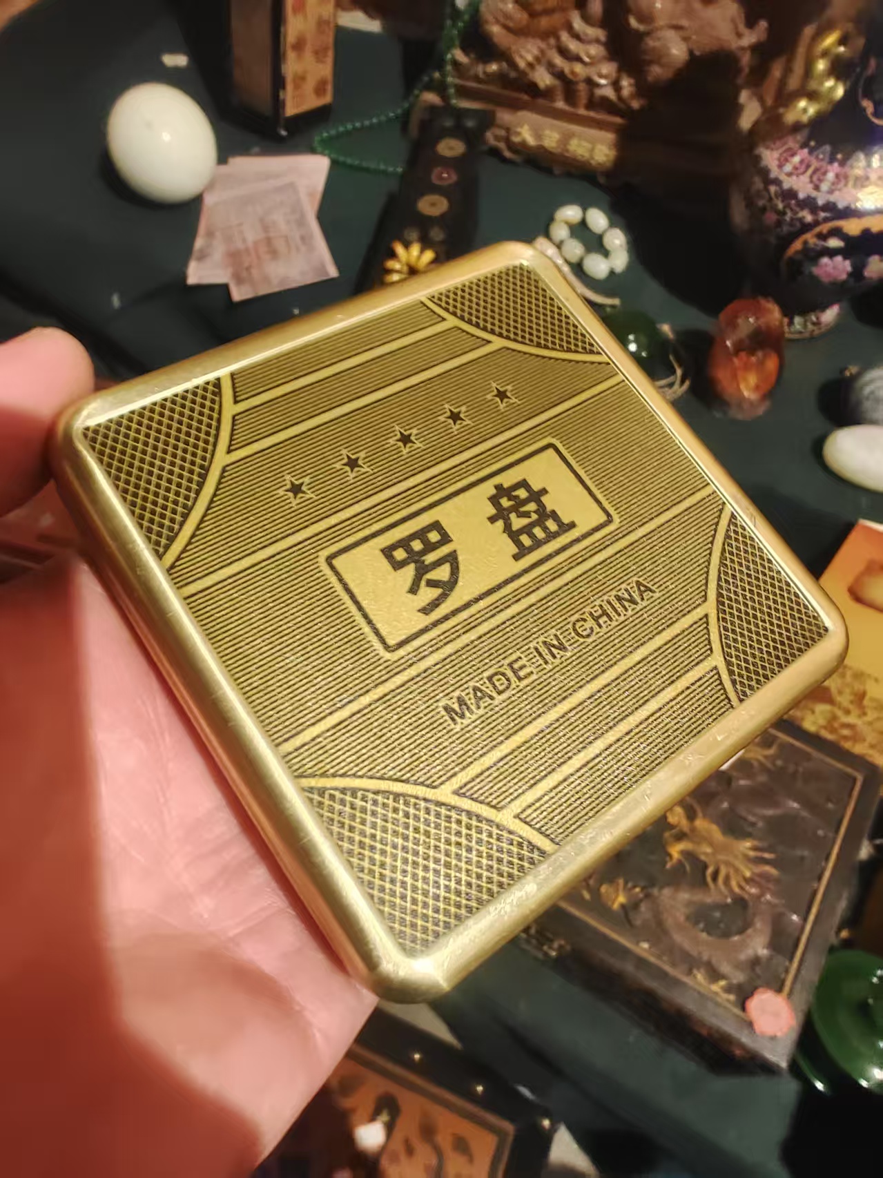 摆件精品摆件指南盘 陈设黄岛求生