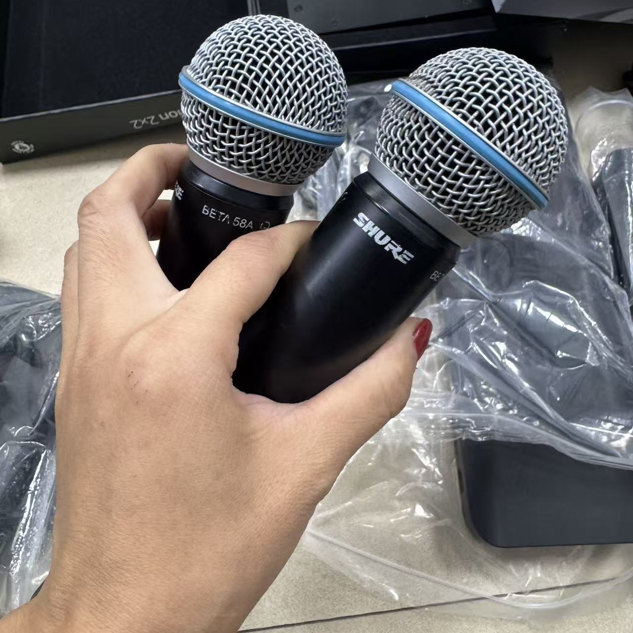 8新 Shure/舒尔 二手舒尔58A一拖二 保正品 无拆无修 音质正常