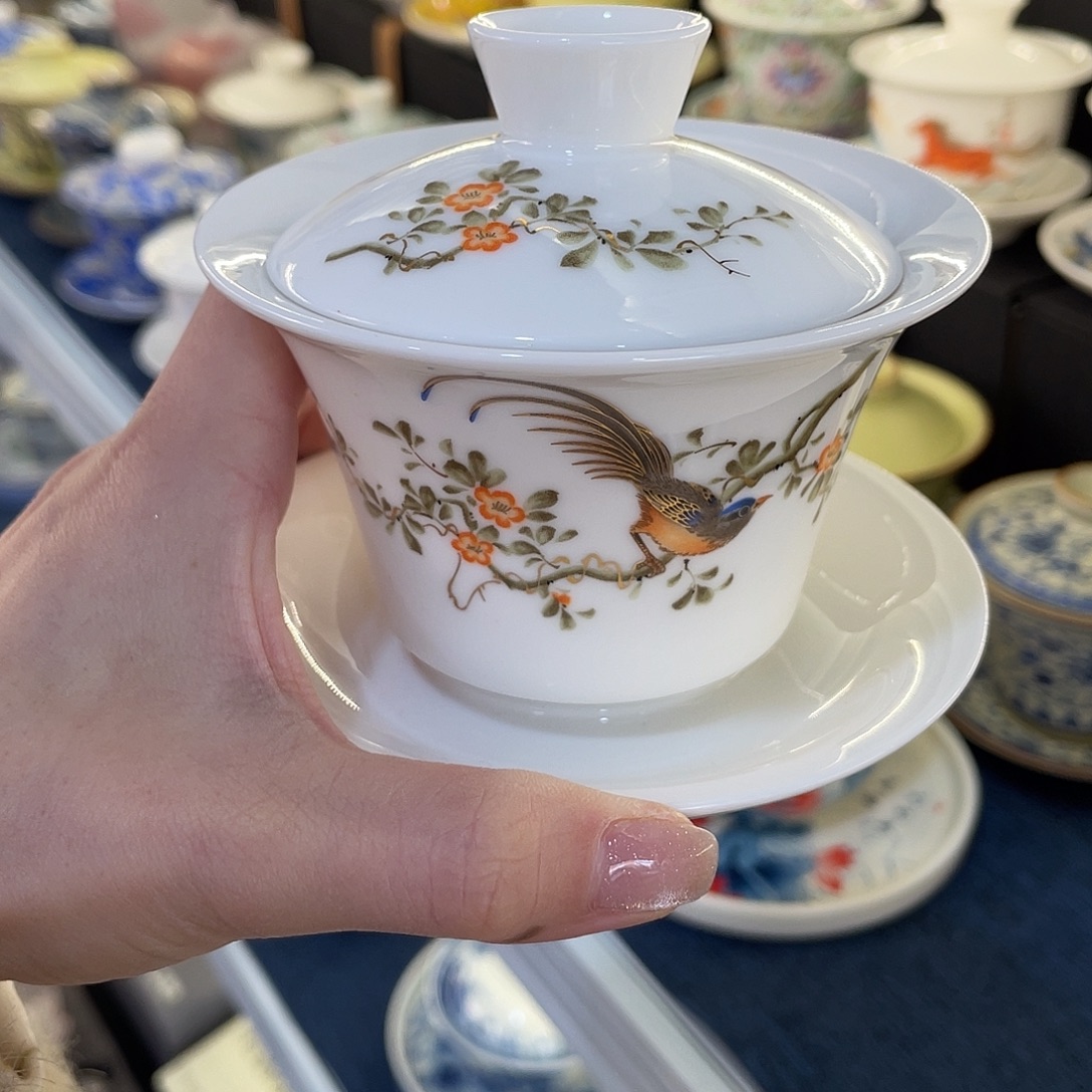 陶景德陶瓷盖碗茶具