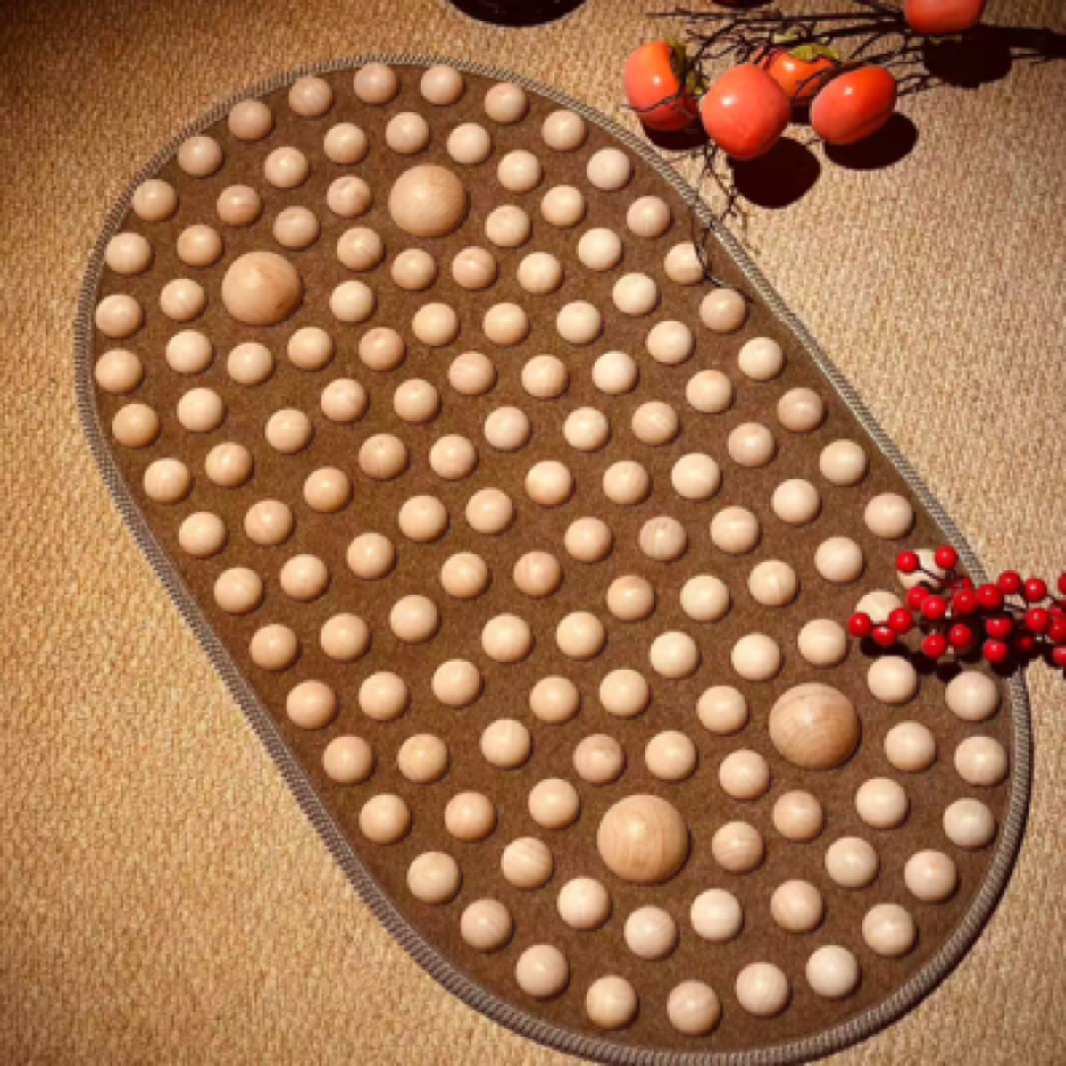 超疼实木实心足底按摩垫 指压板（当天发）