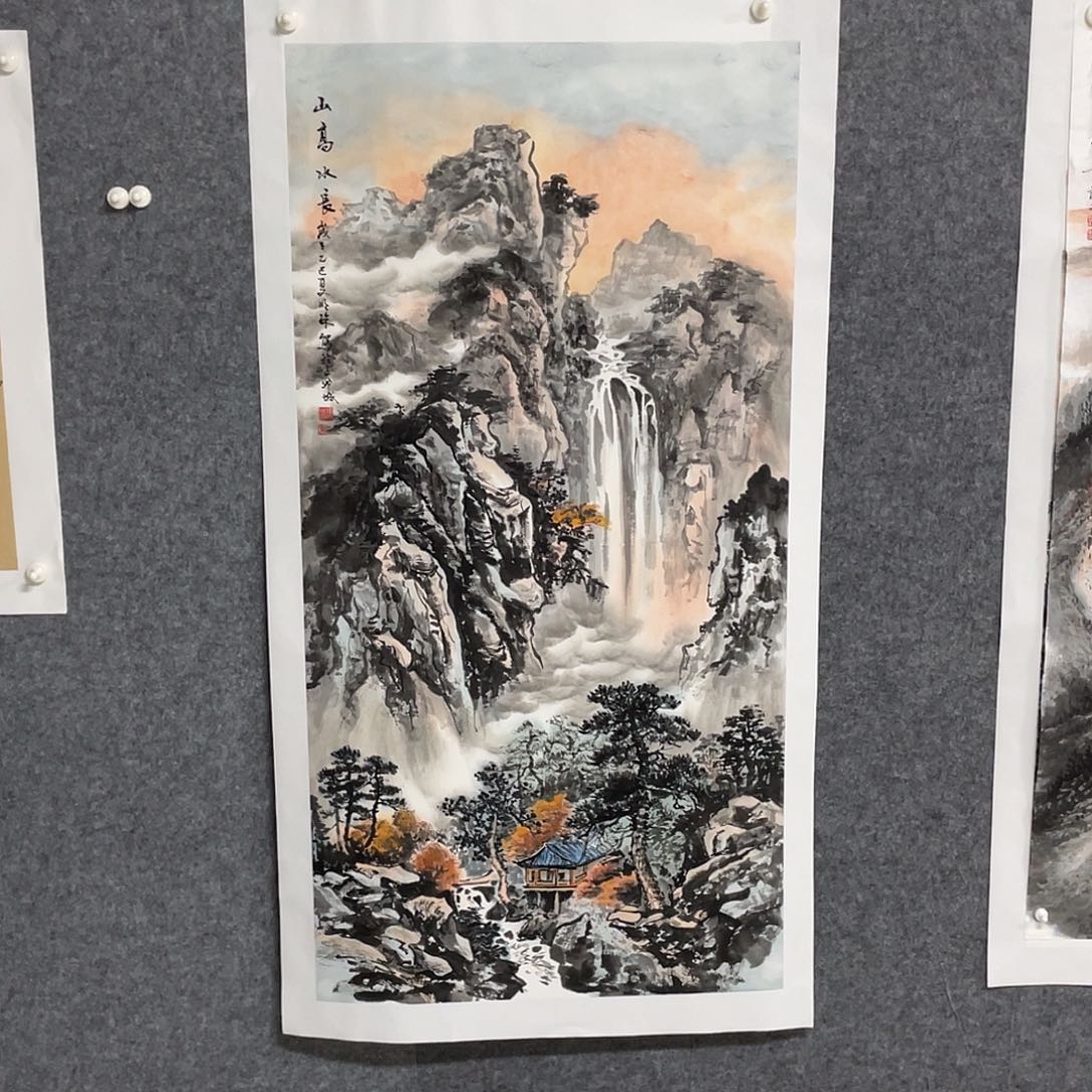 国画四尺138.69画芯 捡漏