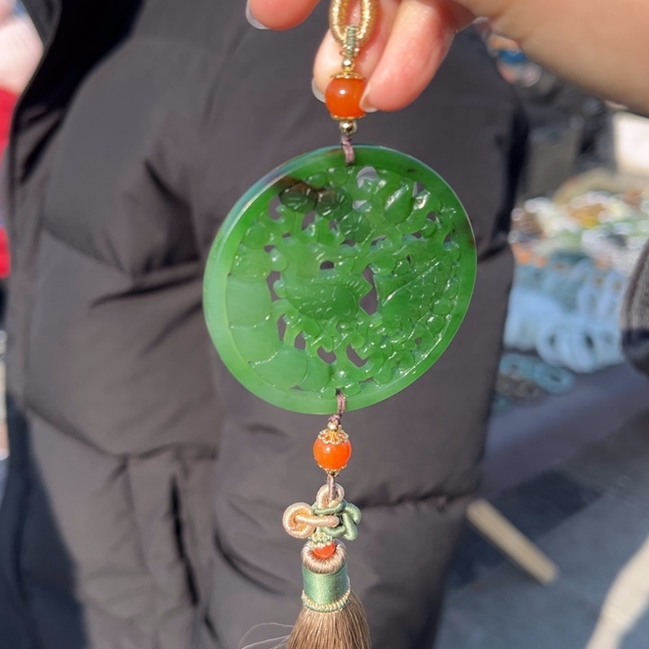 和田玉车挂未镶嵌