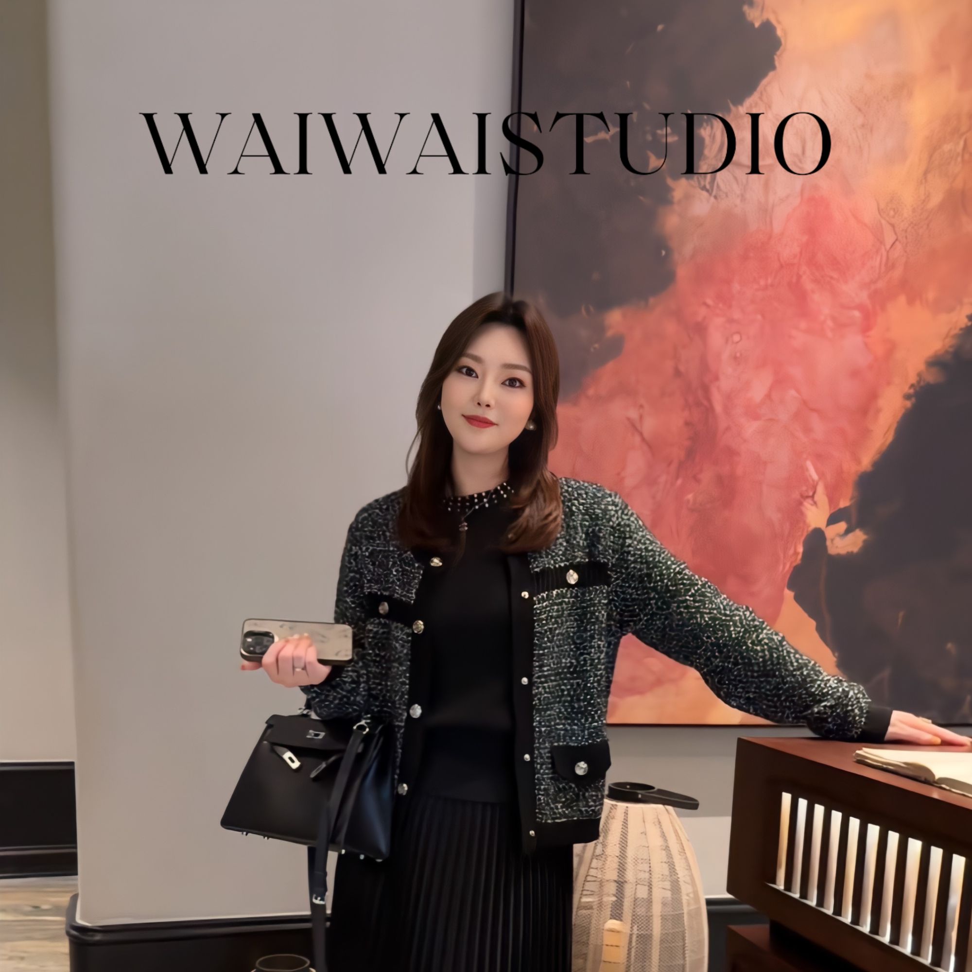 【米兰达】新款法式气质慵懒亮片针织开衫 25SL002