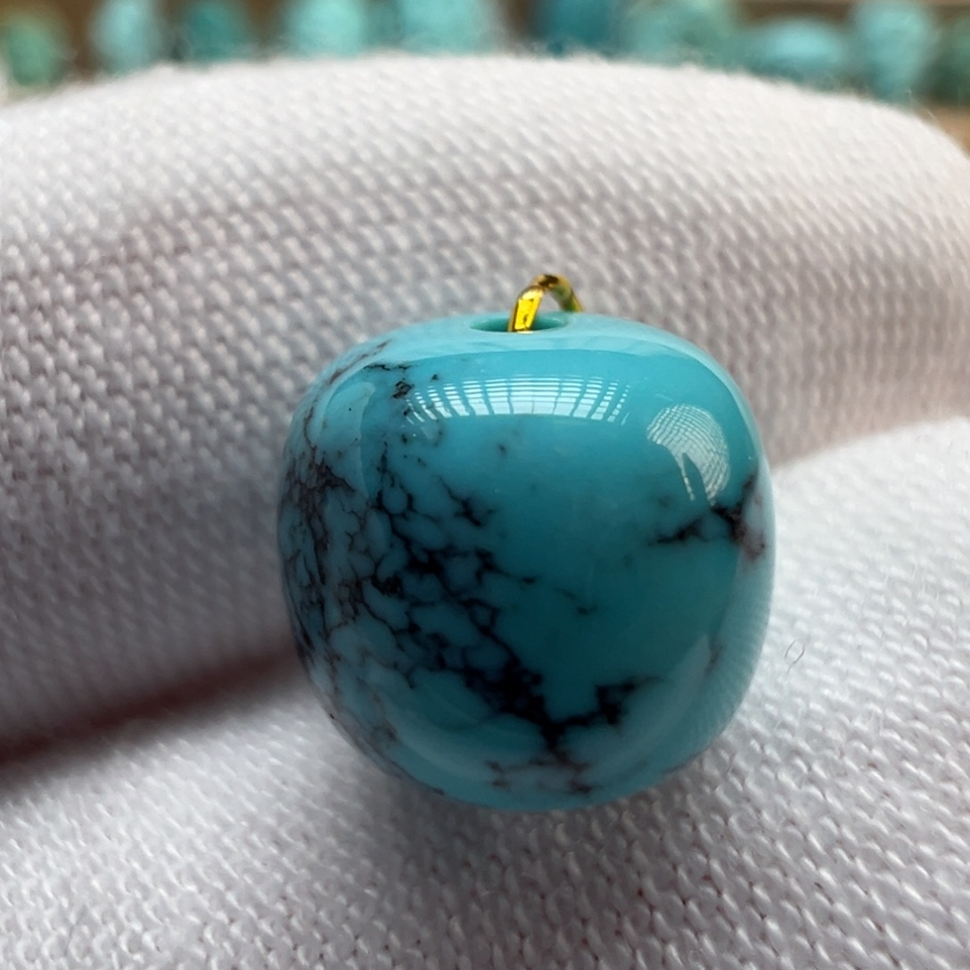 绿松石未镶嵌配饰9.2*8.4