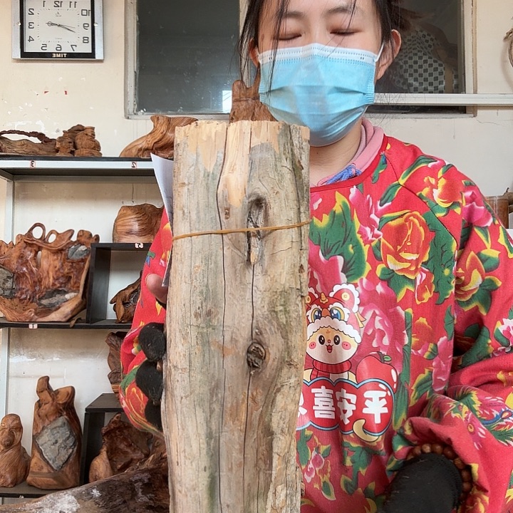 会***鱼木太行崖柏摆件摆件