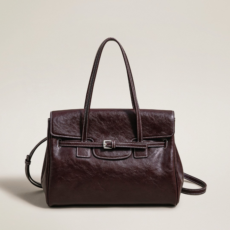 【广州特特】SK-92835-朗姆酒女士时尚小众百搭小香风单肩肩包