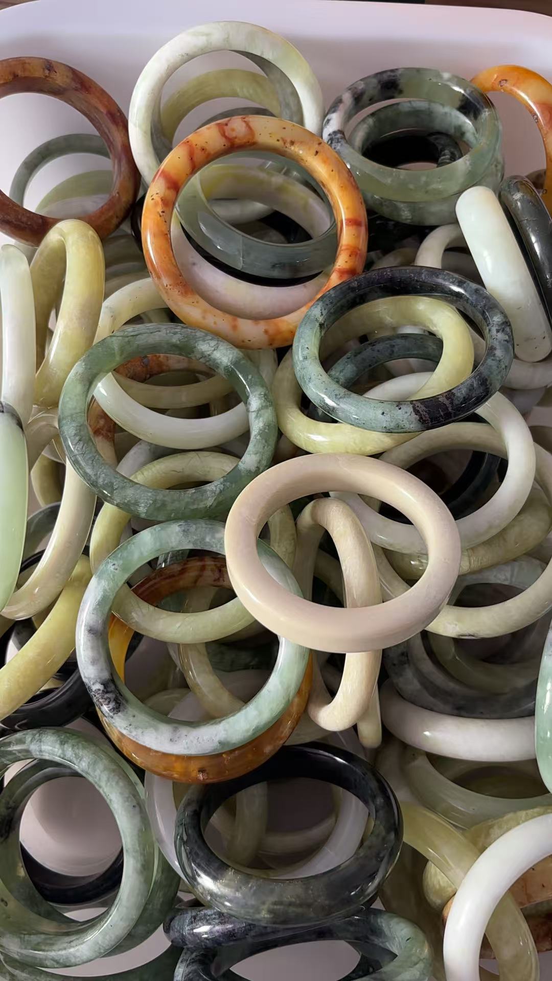 直播间专用链接天然岫玉瑕裂扣【不退不换】