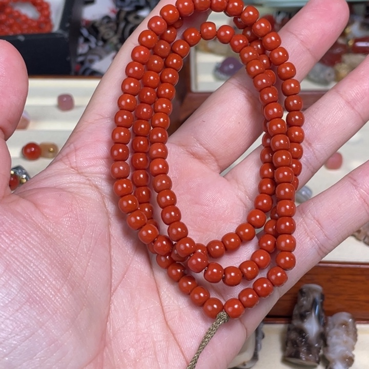 南红玛瑙未镶嵌颈饰47