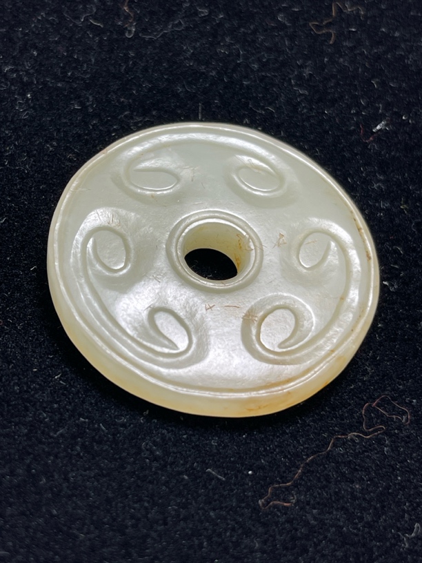 和田玉璧形吊坠挂件