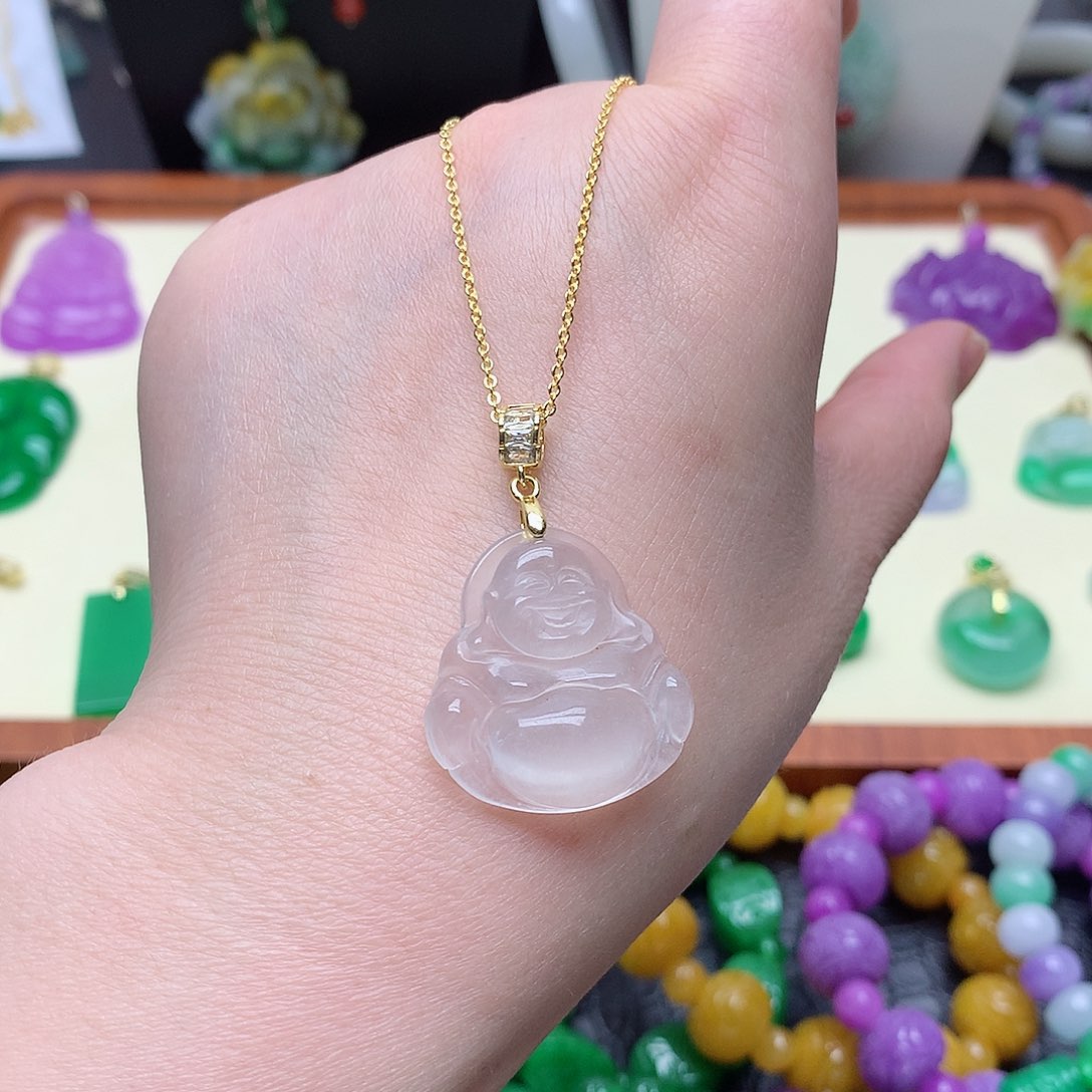 翡翠未镶嵌颈饰1