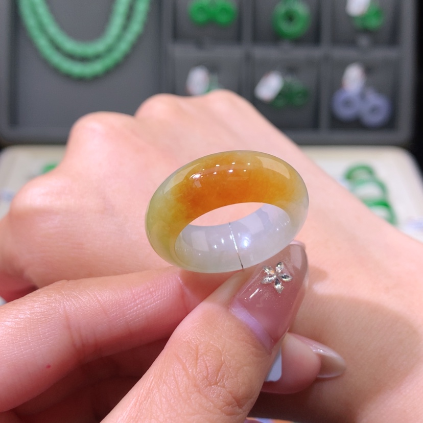 【闪购商品】未镶嵌戒指翡翠15-16号