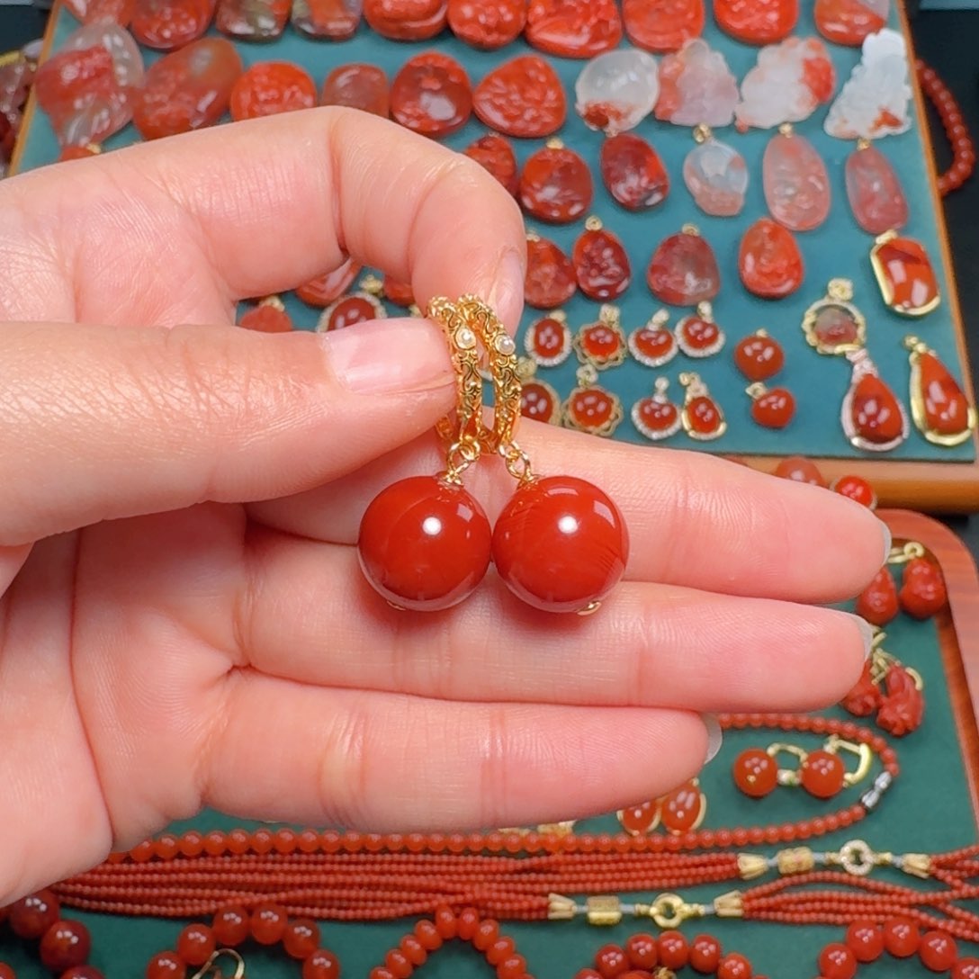 南红玛瑙南红玛瑙13+银S925镶嵌