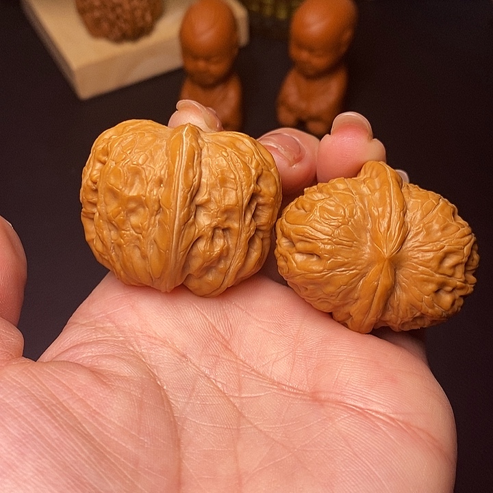 桃核吊坠文玩核桃元宝08