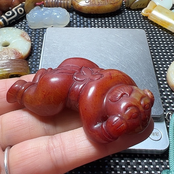 蛇纹石玉合金颈饰